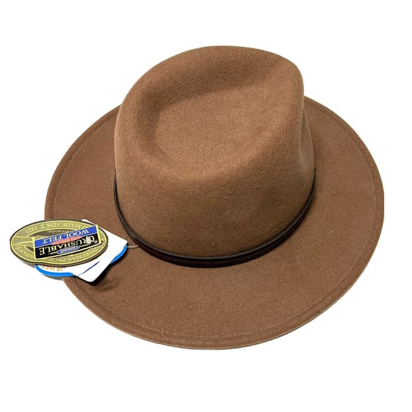 Dorfman Pacific Company Outback Hat Scala Crushable Felt Brown - Picture 2 of 6